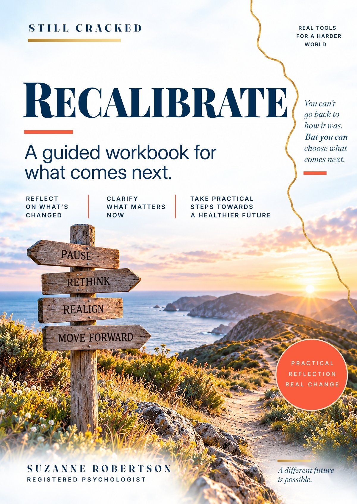 Cover of RECALIBRATE &mdash; a guided workbook for working out what comes next